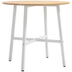 TRUUSK Moderne Eettafel - Staal & Natuurhout - 80x80x76 cm -, Huis en Inrichting, Tafels | Eettafels, Verzenden, Nieuw