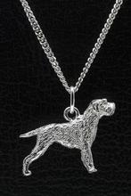 Zilveren Griffon korthals ketting hanger - groot, Verzenden, Nieuw