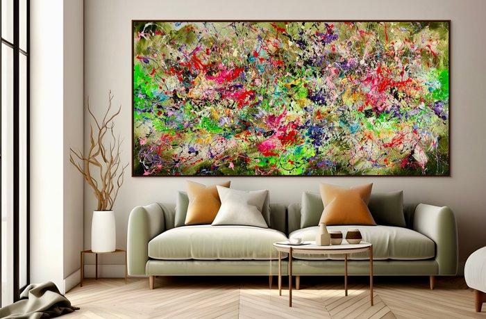 Ivanka Matiss - Poetic garden N.3 XXL, Antiek en Kunst, Kunst | Schilderijen | Modern