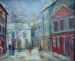 Suiveur de Maurice Utrillo - Montmartre sous la neige, Antiek en Kunst, Kunst | Schilderijen | Klassiek