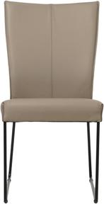 Taupe leren industriële eetkamerstoel - Toledo Leer Khaki (t, Huis en Inrichting, Stoelen, Overige kleuren, Nieuw, Leer, Ophalen of Verzenden