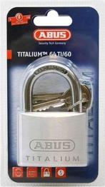 ABUS Hangslot titalium - 60mm - aluminium/beugel gehard, Ophalen of Verzenden, Nieuw, Abus