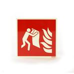 Blusdeken pictogram fotoluminescerend & zelfklevend, Huis en Inrichting, Brandblussers en Brandkasten, Verzenden, Nieuw