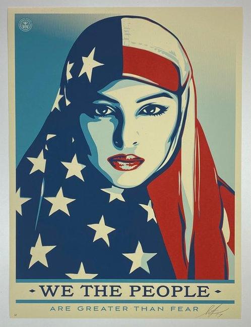 Shepard Fairey (OBEY) (1970) - We The People / Are Greater, Antiek en Kunst, Kunst | Schilderijen | Modern