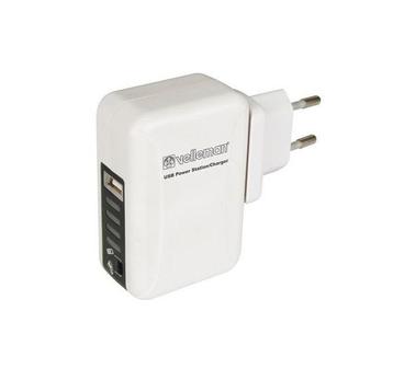 USB oplader + reisstekkers - Met ingebouwde powerbank beschikbaar voor biedingen