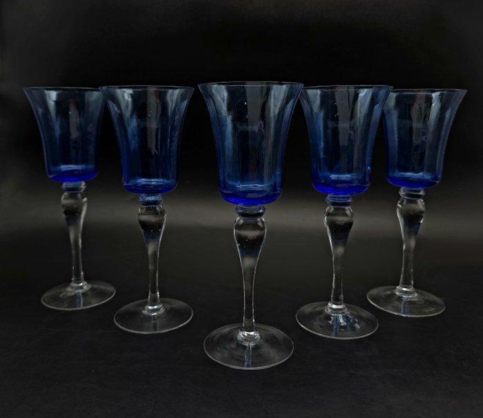Murano - Drinkservies (5) - Kristal - glazen voor rode wijn, Antiek en Kunst, Antiek | Meubels | Tafels