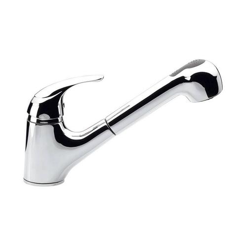 Keukenmengkraan Sapho Saly 1-hendel 20 cm met Uittrekbare, Doe-het-zelf en Verbouw, Sanitair, Kraan, Nieuw, Chroom, Ophalen of Verzenden