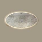 Badkamerspiegel Gliss Oval LED Verlichting 100x160 cm, Nieuw, Ophalen of Verzenden, Vierkant