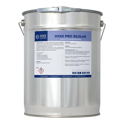 Wixx PRO Silolak Zwart Zwart 2.5L, Doe-het-zelf en Verbouw, Verf, Beits en Lak, Lak, Zwart, Nieuw, Minder dan 5 liter, Verzenden