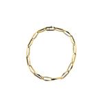 Gouden closed for ever armband | 20,5 cm (moderne armband), Ophalen of Verzenden, Gebruikt, Overige kleuren, Goud