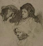 Rembrandt Harmensz. Van Rijn (1606-1669) - Three Heads of
