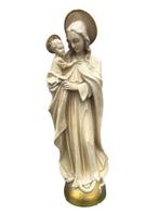 Beeld - Madonna met Kind - 65 cm - Antiek - Gips - 1950-1960, Antiek en Kunst