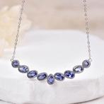 Zonder minimumprijs - Halsketting Zilver - Tanzaniet -, Nieuw