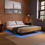 Metalen Bed Palamos - 180 x 200 cm - Incl. LED - Zwart, Huis en Inrichting, Slaapkamer | Bedden, Verzenden, Nieuw