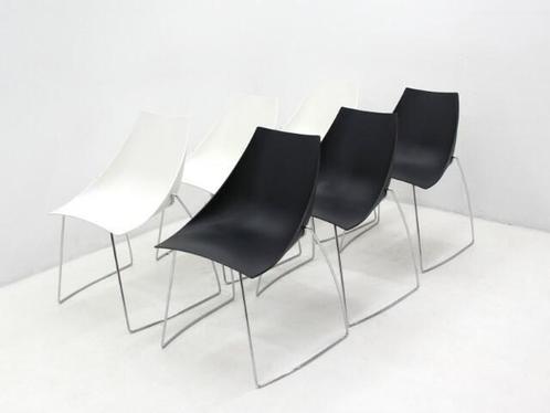 Set kantinestoelen Casprini Hoop 6 stuks - kunststof kuip -, Huis en Inrichting, Stoelen, Gebruikt, Ophalen of Verzenden