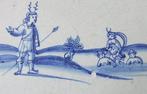 Tegel - Mythologische tegel met Actaeon. - 1700-1750