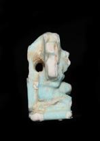 Oude Egypte, late periode Faience Amulet van Shu (Zonder