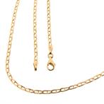 Gouden marine schakel ketting; 47 cm | Midas, Sieraden, Tassen en Uiterlijk, Ophalen of Verzenden, Gebruikt, Overige kleuren, Goud