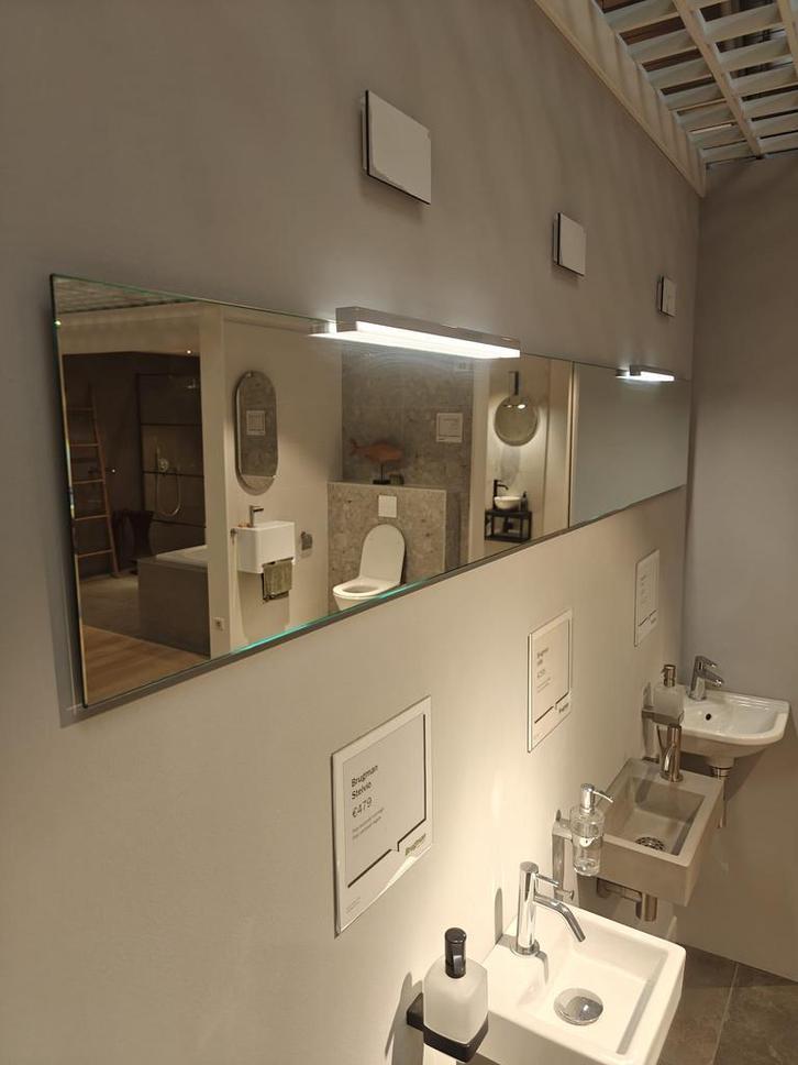 Set van 2 spiegels met spiegelverlichting - 0031, Huis en Inrichting, Woonaccessoires | Spiegels, Nieuw, 75 tot 100 cm, Rechthoekig