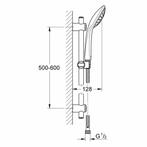 Vitalio Joy Mono Doucheset (Handdouche Ø 11 Cm, Glijstang 60, Doe-het-zelf en Verbouw, Sanitair, Ophalen of Verzenden, Nieuw