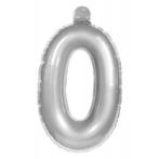 Opblaascijfer 0 zilver, Ophalen of Verzenden, Nieuw