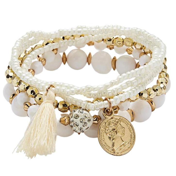 Fako Bijoux - Armband - Summer - Wit, Sieraden, Tassen en Uiterlijk, Armbanden, Verzenden