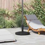 vidaXL Buiten Parasolvoet Zwart 48 x 48 x 32 cm Staal, Beton, Tuin en Terras, Verzenden, Nieuw, Minder dan 1 meter, Parasolvoet