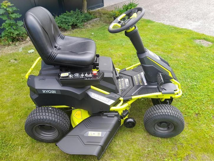 Ryobi RY48RM76A 48V Accu zitmaaier overjarig model!!, Tuin en Terras, Zitmaaiers, Minder dan 90 cm, Elektrische starter, Mulchfunctie