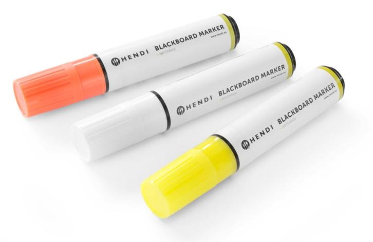 Hendi Krijtstiften  | 15 mm | 3 kleuren | 3 stiften, Zakelijke goederen, Horeca | Keukenapparatuur, Verzenden