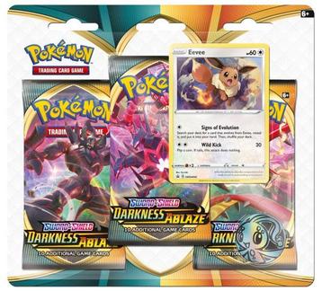 Pokémon TCG Sword & Shield Darkness Ablaze-3 Booster Blister beschikbaar voor biedingen