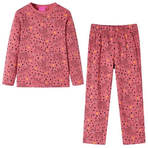 vidaXL Kinderpyjama met lange mouwen 116 oudroze, Kinderen en Baby's, Kinderkleding | Overige, Nieuw, Verzenden