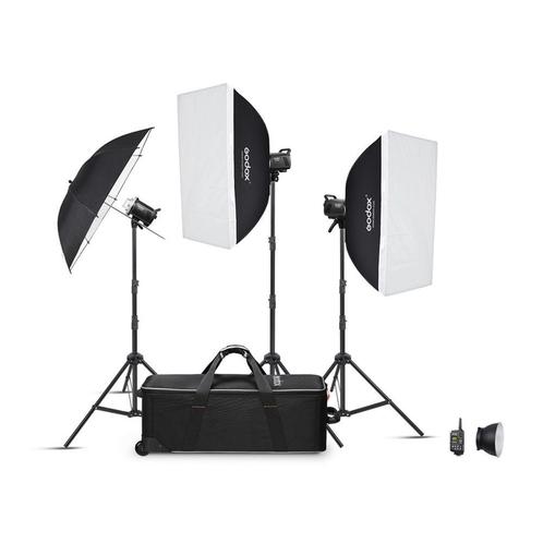 Godox MS200V-D Trio Studio Flash Kit - | Outlet model, Audio, Tv en Foto, Fotocamera's Digitaal, Gebruikt, Overige Merken, Verzenden