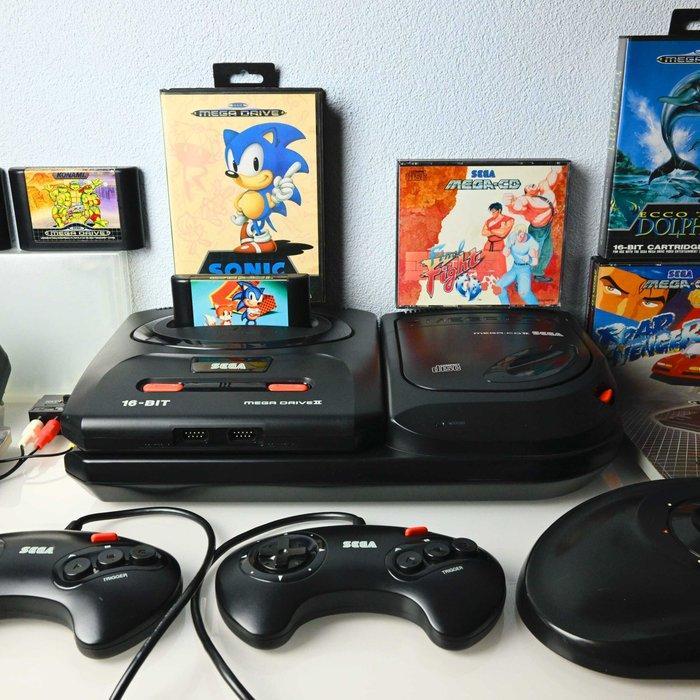 Sega - MEGA-CD II + MEGA DRIVE II console - ARCADE STICK -, Spelcomputers en Games, Spelcomputers | Overige Accessoires
