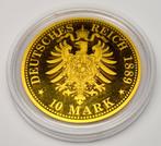 Duitsland. 10 Mark 1889 (2024) Medal - Wilhelm II - .999, Postzegels en Munten, Munten | Europa | Niet-Euromunten