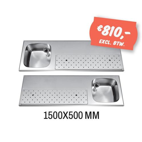 RVS Spoeltapblad ST-BB150-1 - Horecajenp.nl, Zakelijke goederen, Horeca | Meubilair en Inrichting, Nieuw in verpakking