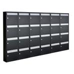 Brievenbusunit Flow set wand 6-breed, 4-hoog - zwart, Verzenden, Nieuw