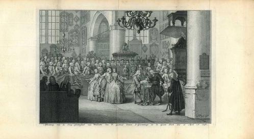Historische prent van The Hague, Antiek en Kunst, Kunst | Etsen en Gravures