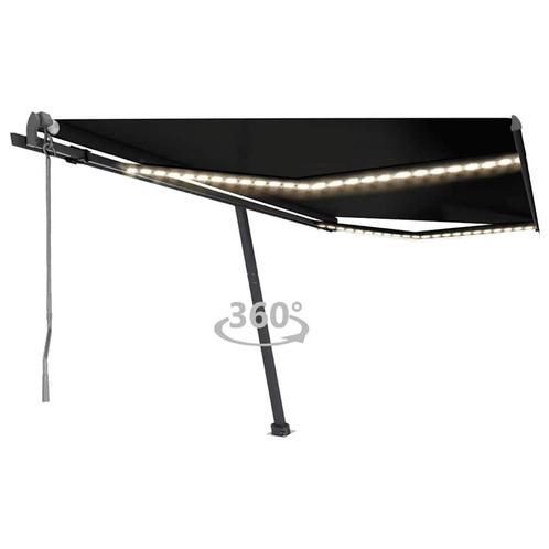 vidaXL Luifel automatisch met LED en windsensor 450x300 cm, Tuin en Terras, Zonneschermen, Nieuw, Verzenden