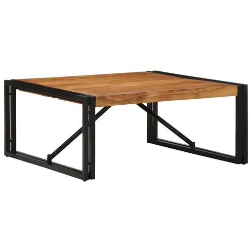 vidaXL Salontafel 80x80x35 cm massief acaciahout, Huis en Inrichting, Tafels | Salontafels, 50 tot 100 cm, Nieuw, Overige houtsoorten