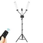 Opvouwbaar LED Lichtstatief met Dubbele Arm Dimbaar, Verzenden, Nieuw