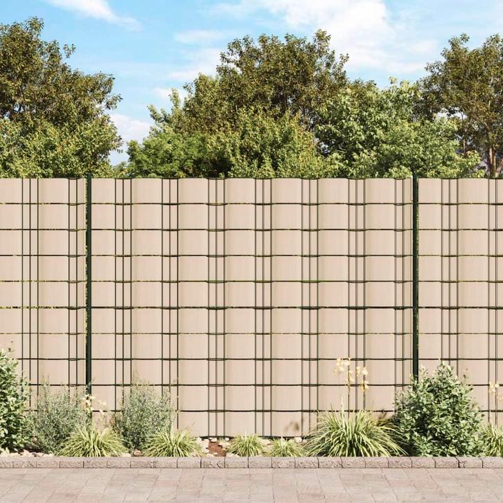 vidaXL Tuinscherm 70x0,19 m PVC crèmekleurig, Tuin en Terras, Schuttingen, Nieuw, Kunststof, Minder dan 1 meter, Verzenden