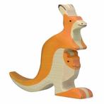 Holztiger - Houten Dieren - Kangoeroe met baby 15 cm, Kinderen en Baby's, Speelgoed | Overig, Nieuw