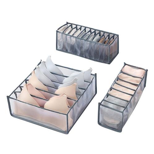 Ondergoed Verdeler - Organizer - 3 Stuks - Grijs /, Huis en Inrichting, Woonaccessoires | Overige, Nieuw, Verzenden