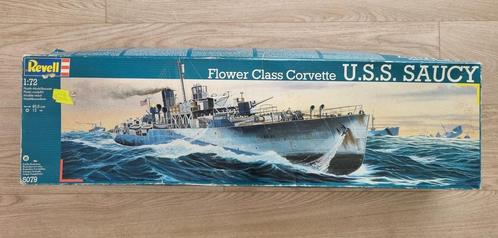 Revell 5079 Flower Class Corvette U.S.S. Saucy 1:72 - is aan, Hobby en Vrije tijd, Modelbouw | Boten en Schepen, Revell, Verzenden