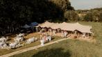 Bruilofstent / stretchtent huren | Flextent 6x10,5m, Tuin en Terras, Partytenten, Overige typen, 6 meter of meer, Nieuw, 8 meter of meer