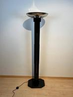 Staande lamp - Hout, Verchroomd - Art Deco Vloerlamp