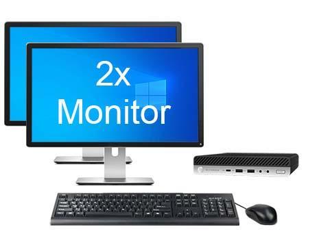 STUNTPRIJS: HP EliteDesk 800 G3 Mini i7 6e Gen incl. 2, Computers en Software, Desktop Pc's, 8 GB, Ophalen of Verzenden