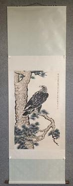 INK AND COLOR ON PAPER PAINTING ‘EAGLE - Attributed to