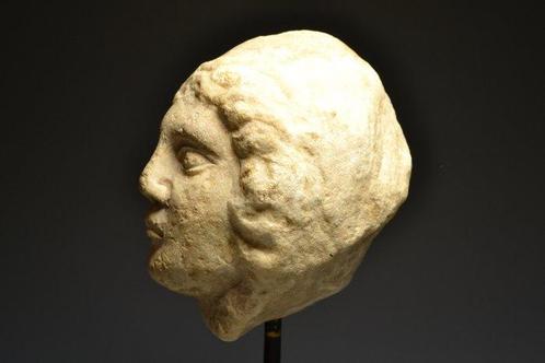 Oud-Romeins Marmer Hoofd van een statuette Dioskuros /, Antiek en Kunst, Antiek | Overige Antiek