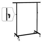 LUXE Inklapbaar zwart kledingrek op wielen met rem van onze, Huis en Inrichting, Nieuw